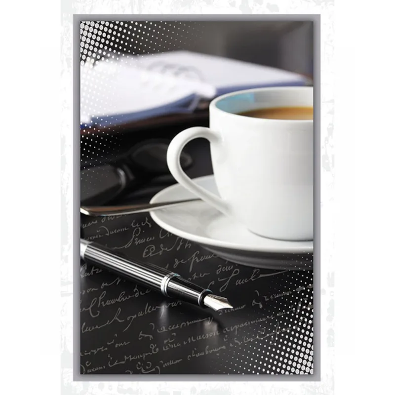 Ευχετήρια Κάρτα ''Mens Club'' Κενή Pen and Coffee