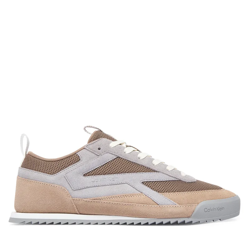 Αθλητικά Calvin Klein Low Pro Runner Mix Mat HM0HM02208 Καφέ