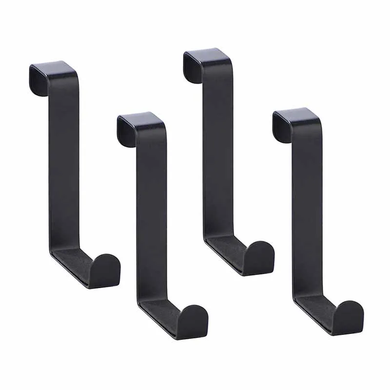 Κρεμαστράκια Πόρτας (Σετ 4τμχ) Wenko Black Matte 23175100