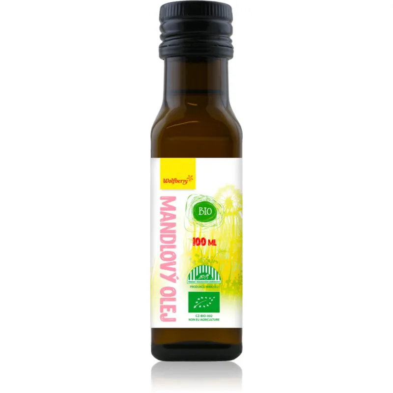 Wolfberry Almond Oil Organic θρεπτικό λάδι για πρόσωπο, σώμα, και μαλλιά 100 ml