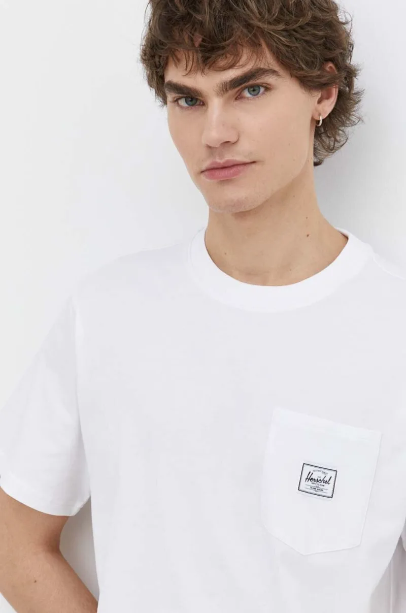 Βαμβακερό μπλουζάκι Herschel