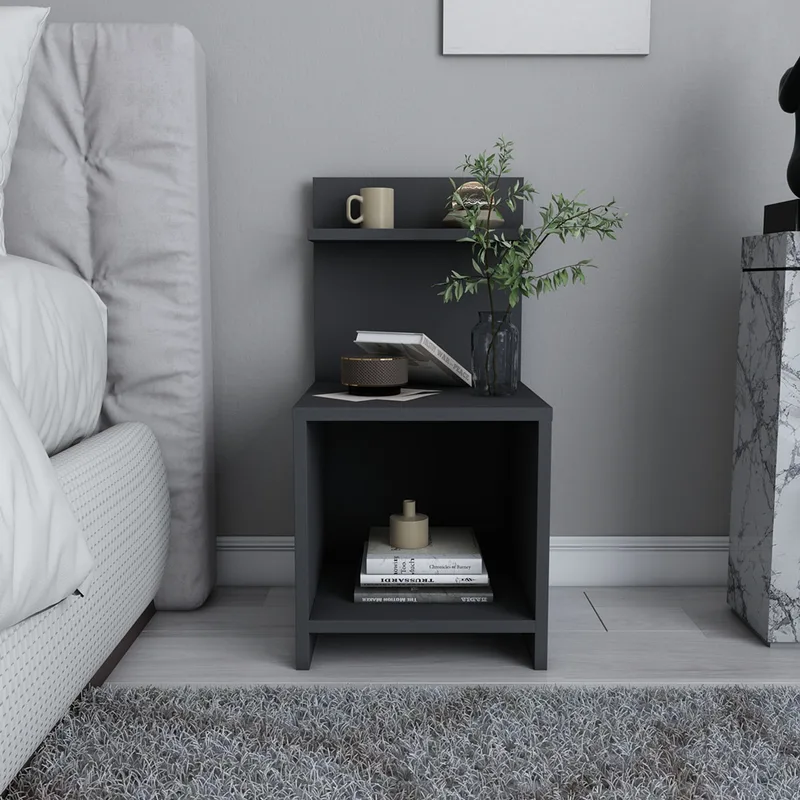 Κομοδίνο Ullman - Anthracite 322Rtc1619 35,6x72x37,4 cm