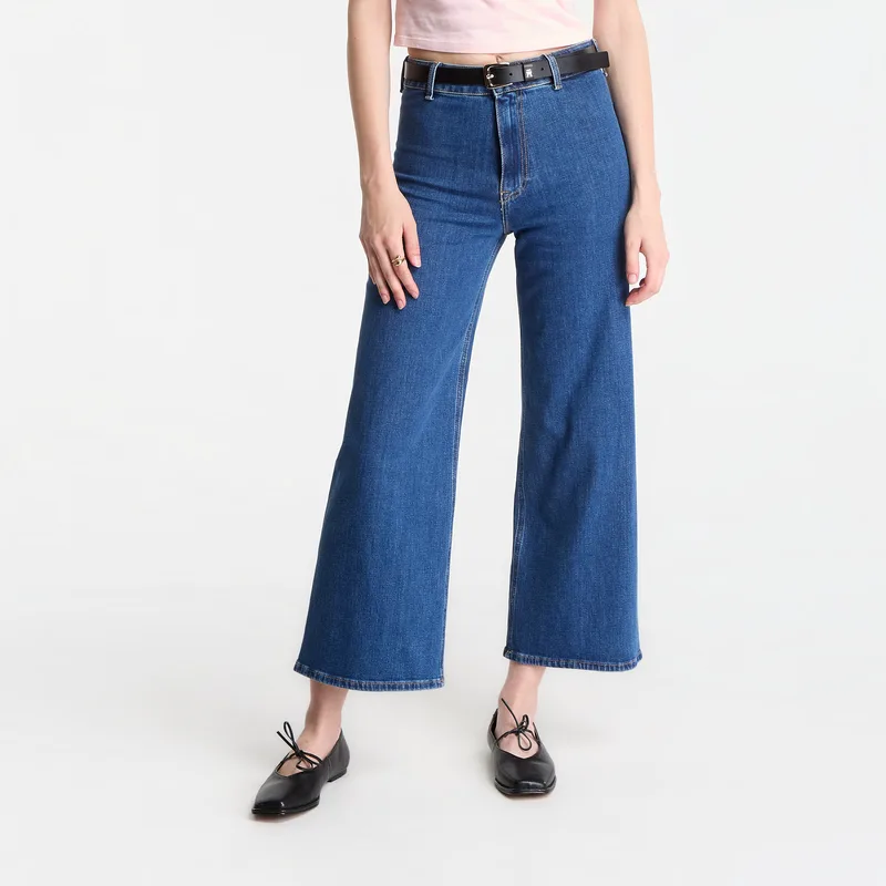 Τζιν Tommy Hilfiger Wide Leg Rian Hw Ankle Jeans Rian W28/L32