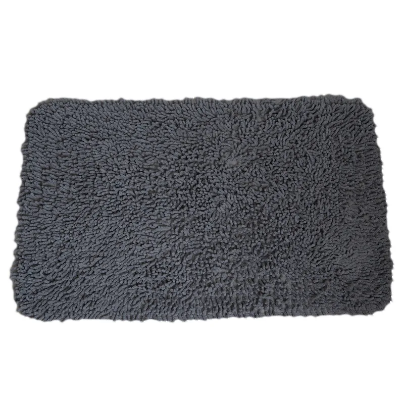 Ταπέτο Μπάνιου Βαμβακερό Γκρι 50x80εκ. MRShome DS-3995002 (Ύφασμα: Βαμβάκι 100%, Χρώμα: Γκρι) - sealskin - sl-DS-3995002