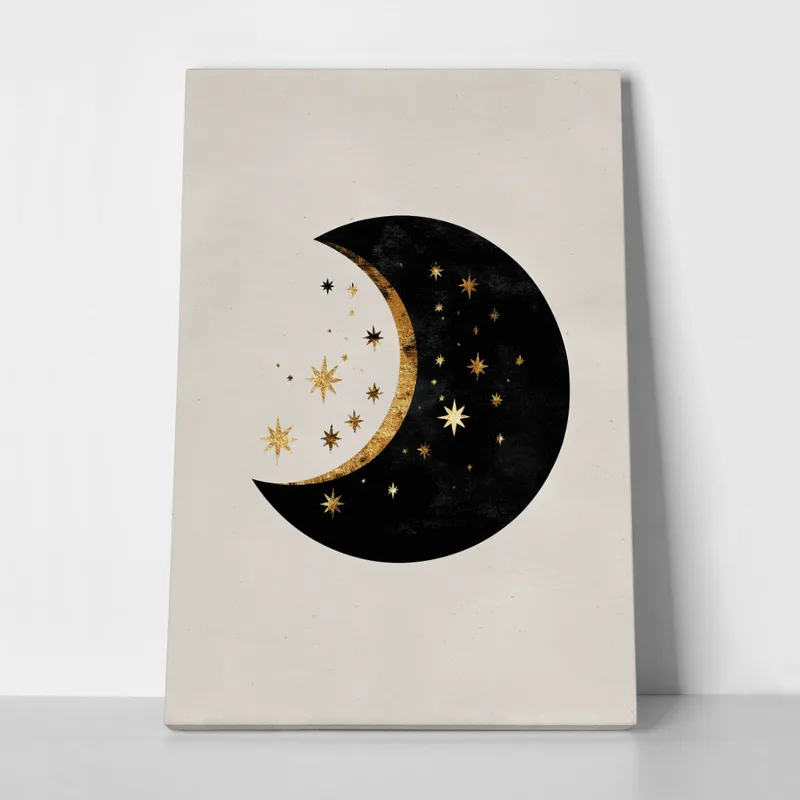Πίνακας σε Καμβά BOHO LUXURY CRESCENT MOON