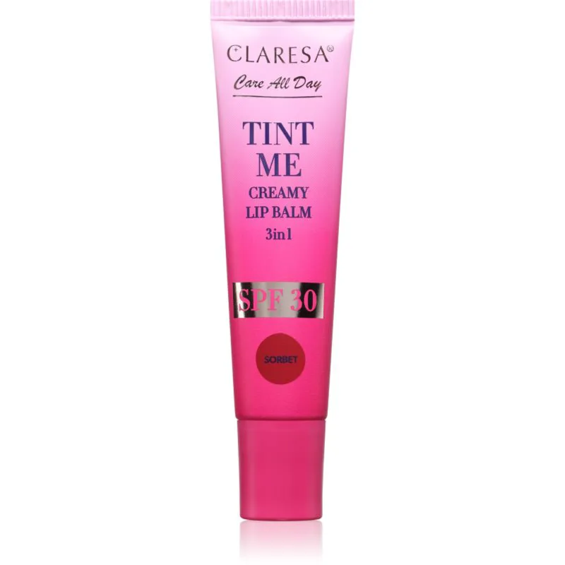 Claresa Tint Me Creamy Lip Balm Βάλσαμο για χείλη με ενυδατικό αποτέλεσμα απόχρωση Sorbet 12 ml
