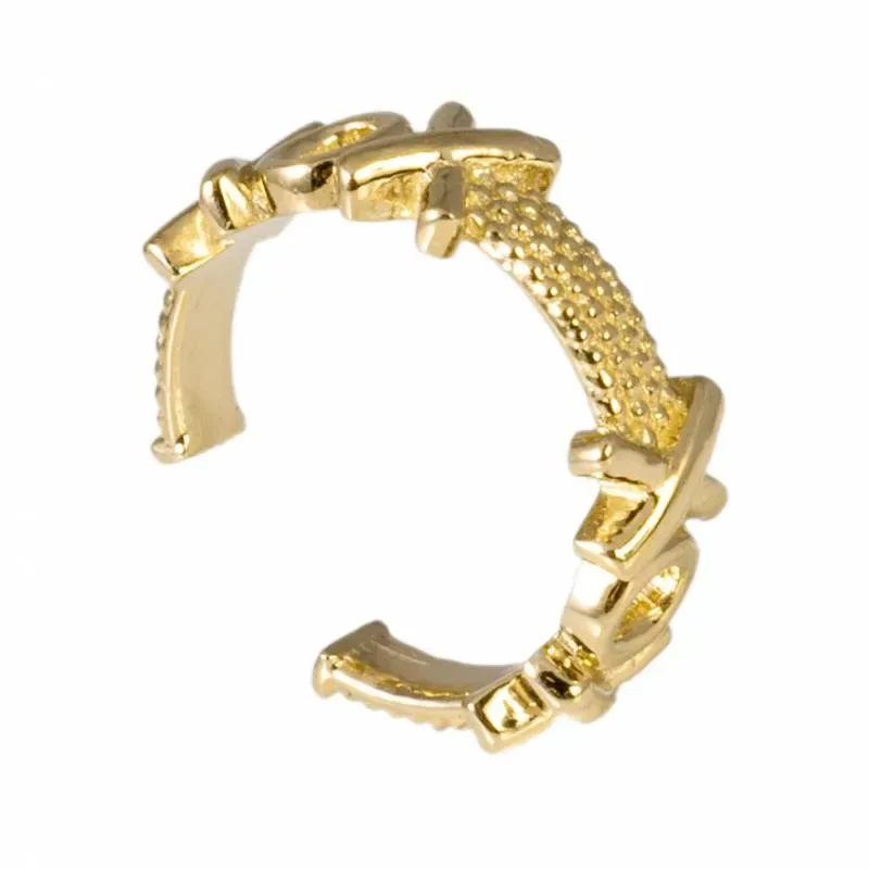 Χρυσό σκουλαρίκι ear cuff K14 XOX 050666 050666 Χρυσός 14 Καράτια