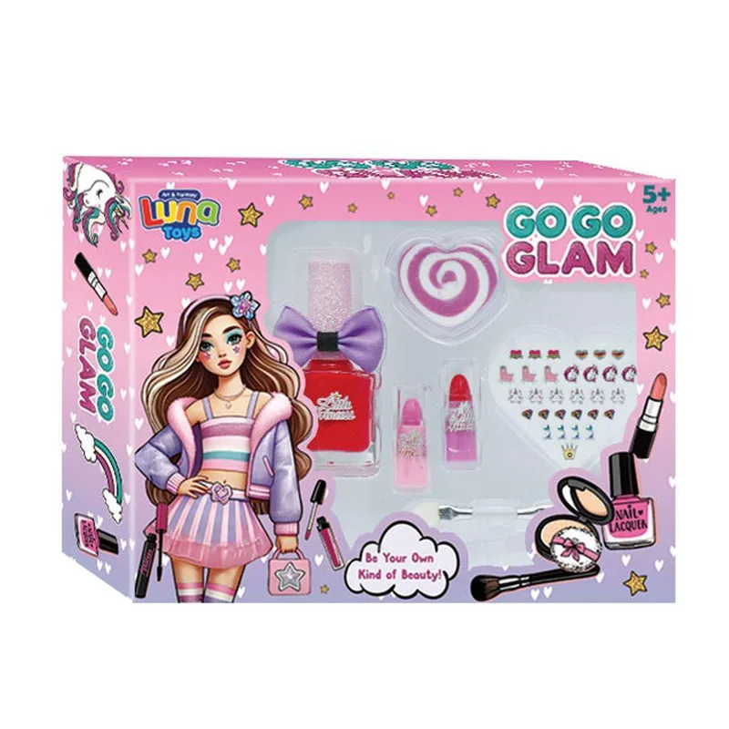Μακιγιάζ Σετ Go Go Glam Luna Toys 6τμχ. 18,2x3,8x14,5 εκ.