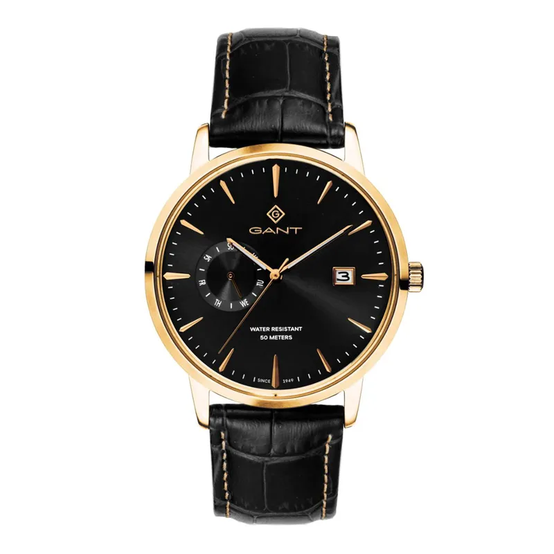 GANT East Hill Black Leather Strap G165014