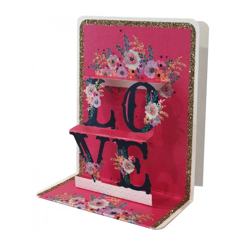 Ευχετήρια Κάρτα 3D 10,5x12cm Love