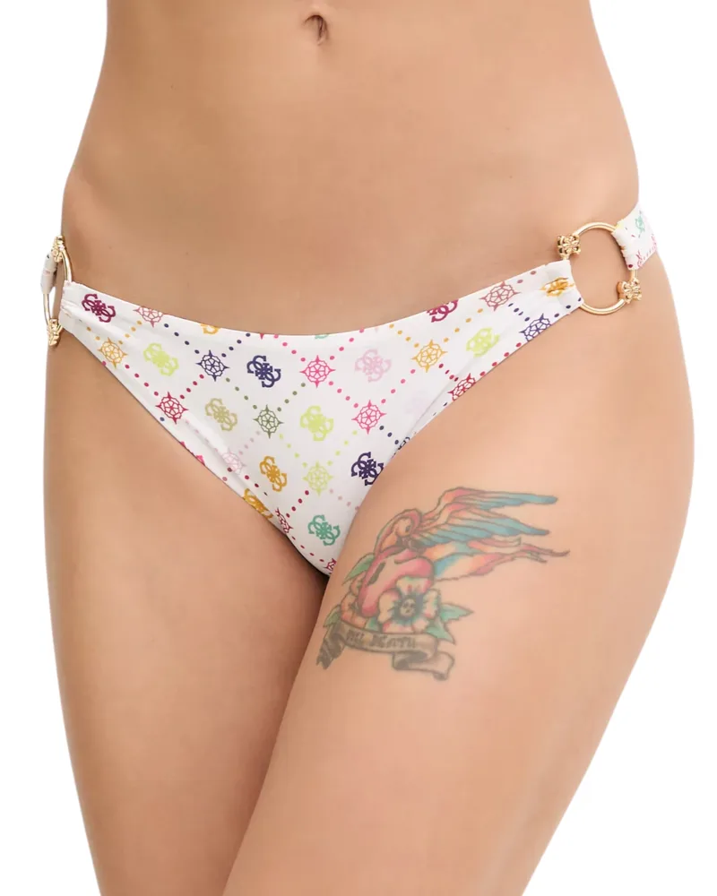 Guess Γυναικείο Μαγιό Ines Brief Bikini Bottoms E6GO24MC04R-PMKY Λευκό