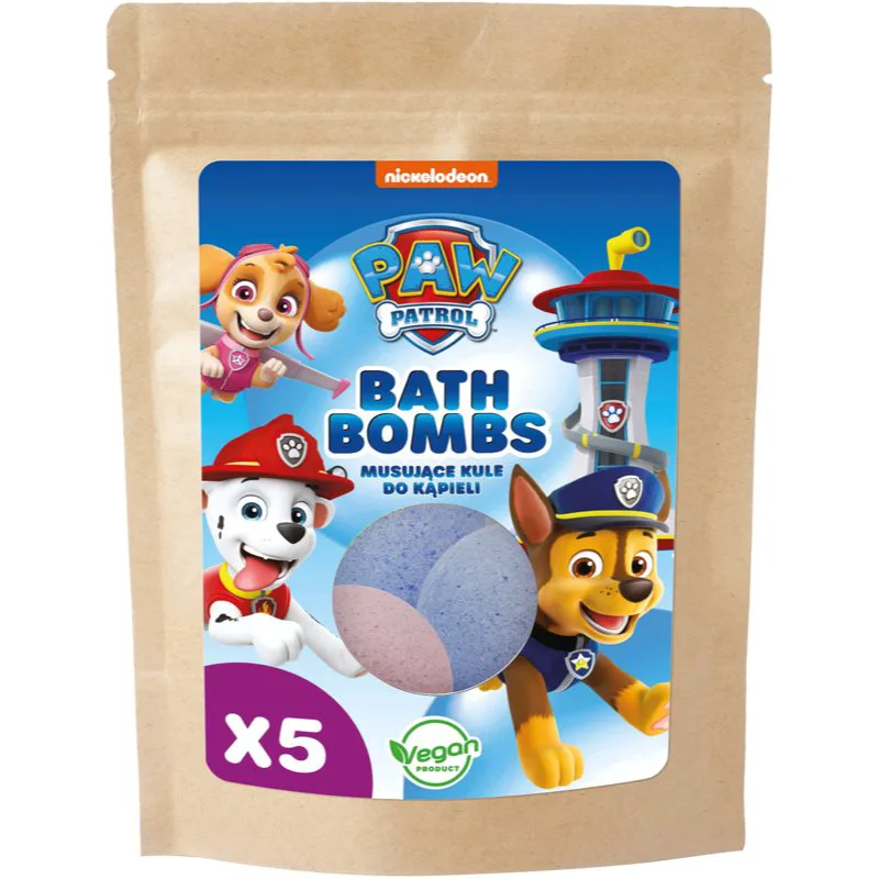Nickelodeon Paw Patrol Bath Bomb βόμβα μπάνιου μιξ για παιδιά Universal 5x50 γρ
