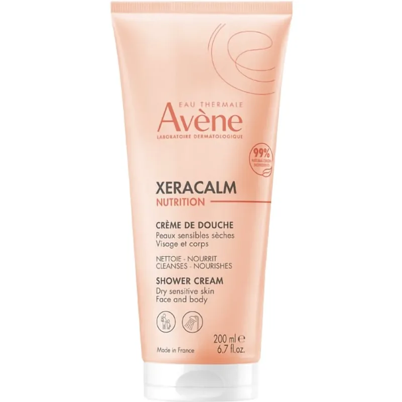 Avene Xeracalm Nutrition Shower Cream Κρέμα Καθαρισμού Προσώπου - Σώματος για Ευαίσθητες & Ξηρές Επιδερμίδες 200ml