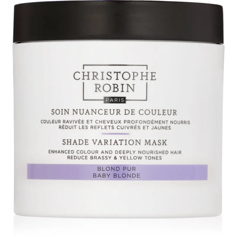 Christophe Robin Shade Variation Mask θρεπτική κρεμώδης μάσκα για τα μαλλιά απόχρωση Baby Blonde 250 ml