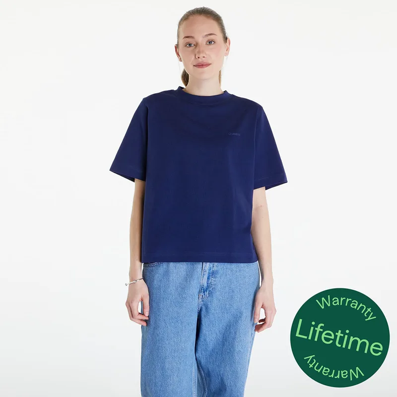 T-shirt Queens Women's Essential T-Shirt With Tonal Print Navy S