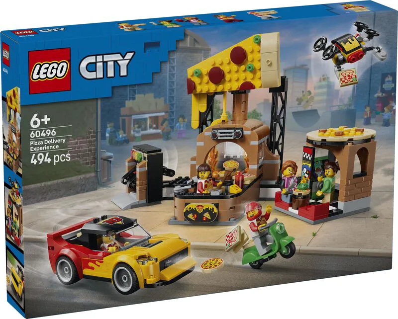 LEGO® City Pizza Delivery Experience With Vehicles (60496)