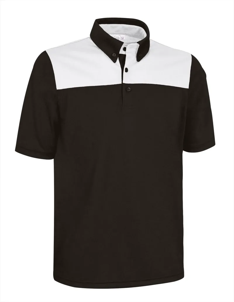 Κοντομάνικο Polo Shirt HURRICANE Valento POVAHUCNB Black-White