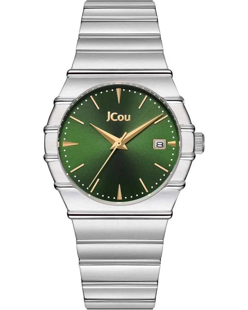 JCOU Chante - JU19075-5, Silver case with Stainless Steel Bracelet