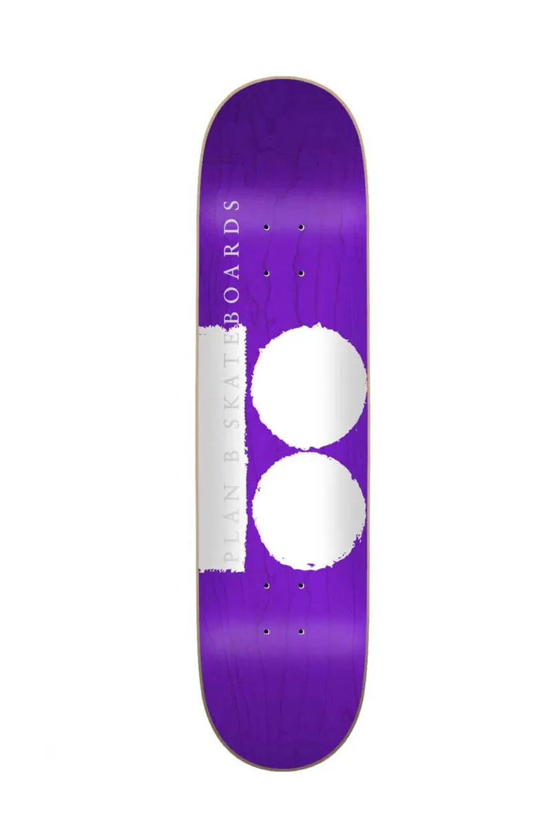 PLAN B Skate Deck Rough Original Purple 7.75 - ΜΩΒ-PBDE0022A065-MULTI