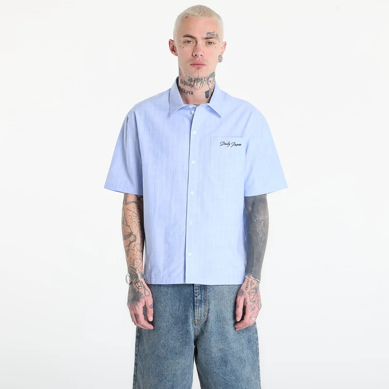 Πουκάμισο Daily Paper Script Ss Shirt Blue M