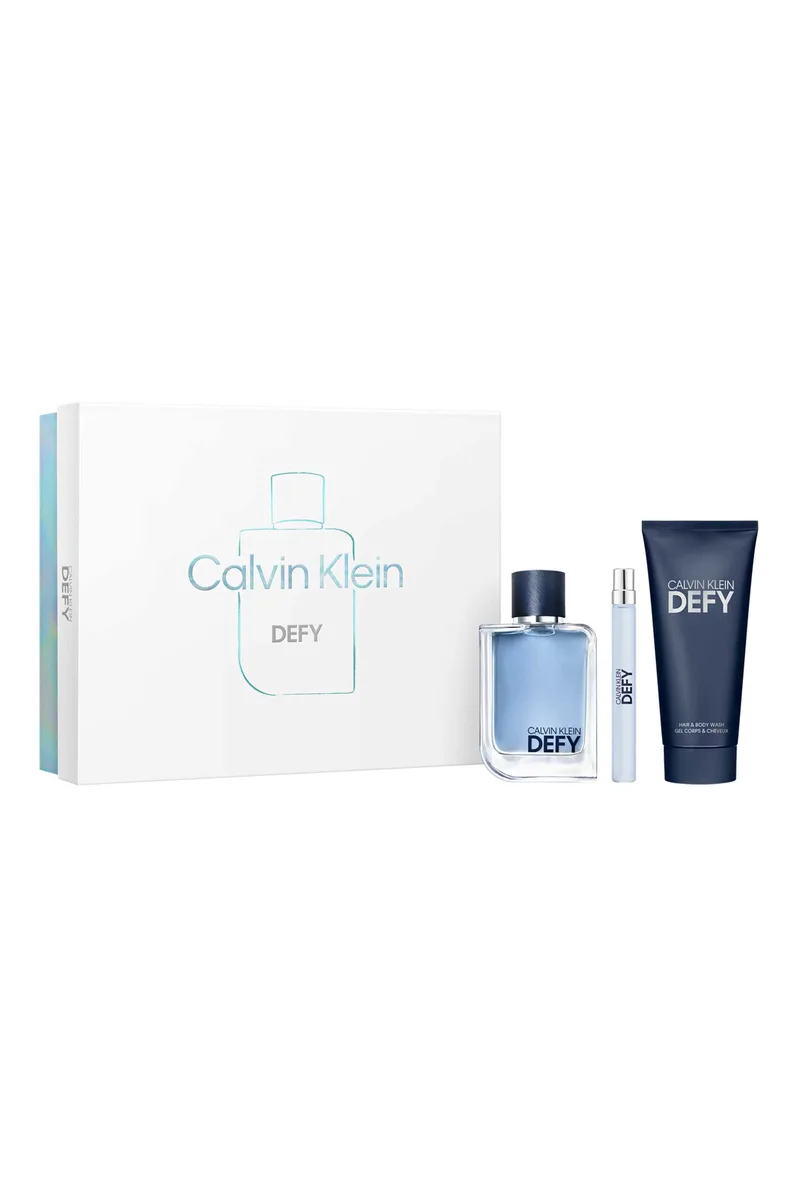 Calvin Klein Defy Eau de Toilette 100 ml + Travel Spray 10 ml + Shower Gel 100 ml - 8571054437