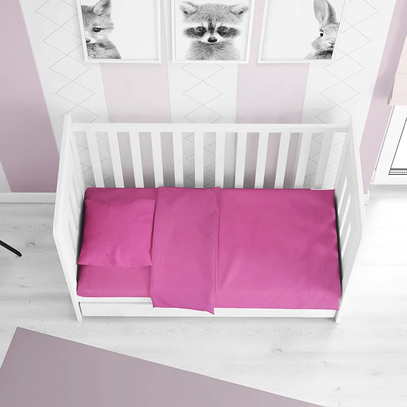 Παπλωματοθήκη Μεμονωμένη Κούνιας 120X160 Dimcol Solid Fuchsia (120x160)