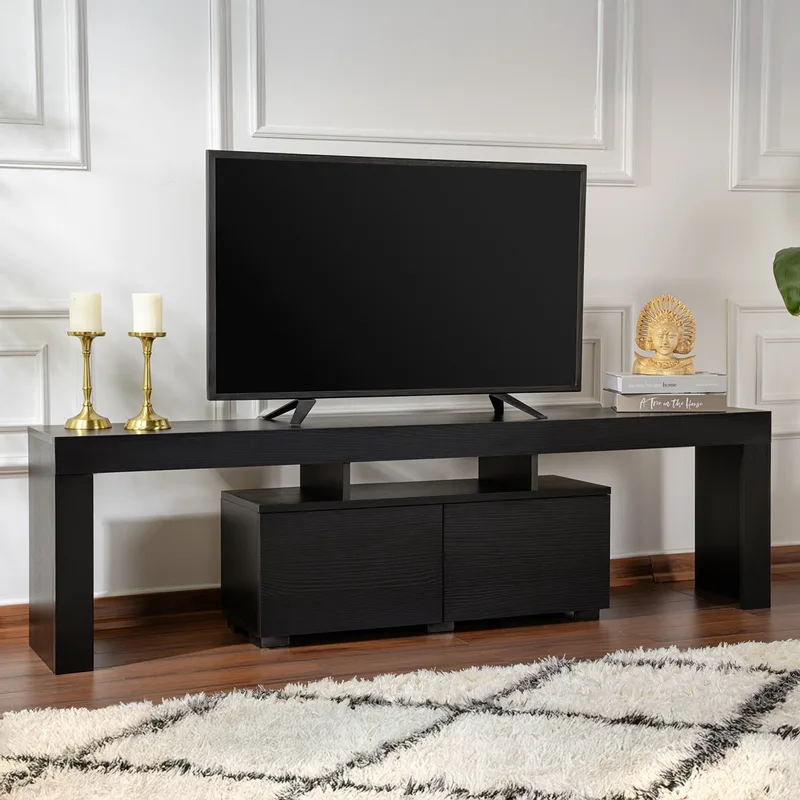 Βάση Τηλεόρασης Enclave - Wood Black 241Nrd1321 (180x50x31,3)