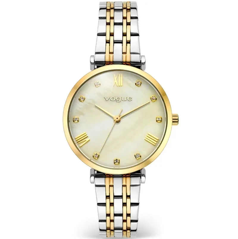 Δίχρωμο ρολόι Vogue New Bliss Χρυσό Stainless Steel Bracelet 616363 616363 Ατσάλι