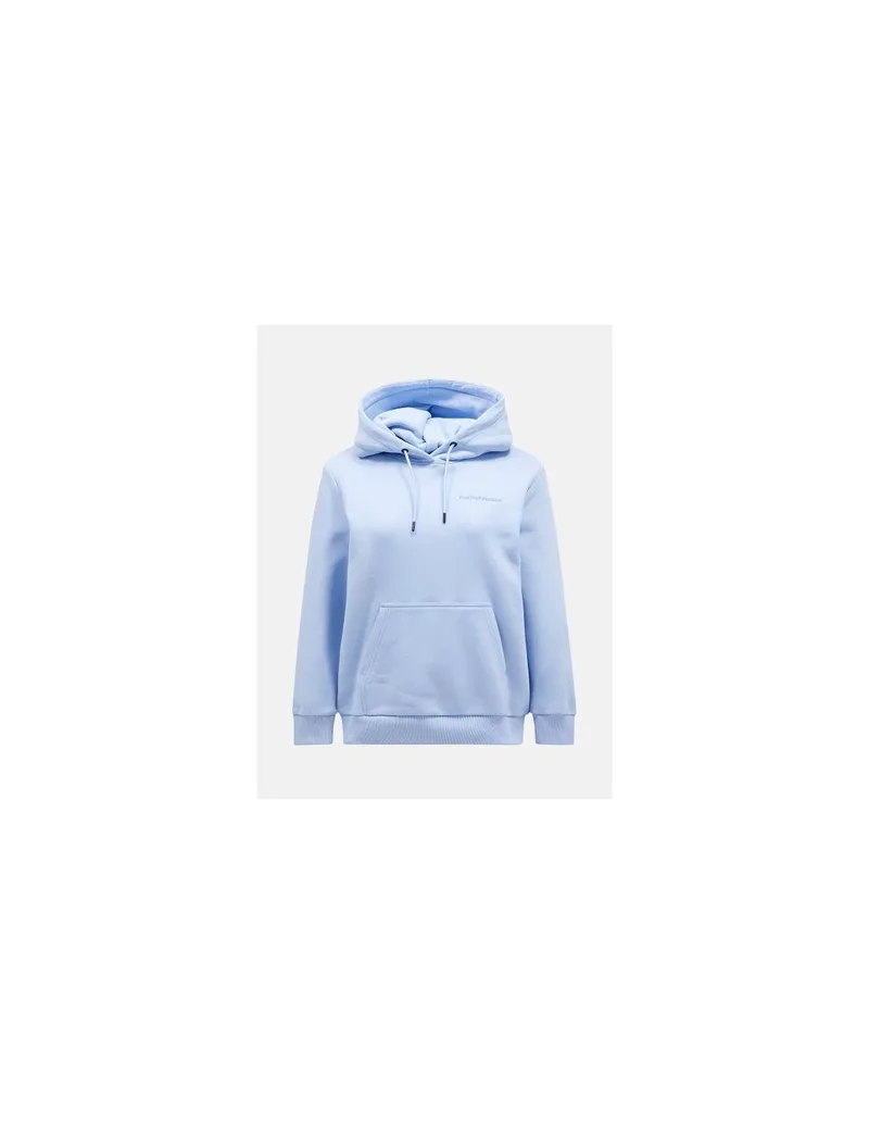 Peak Performance W Original Small Logo Hoo Sweatshirt Blue