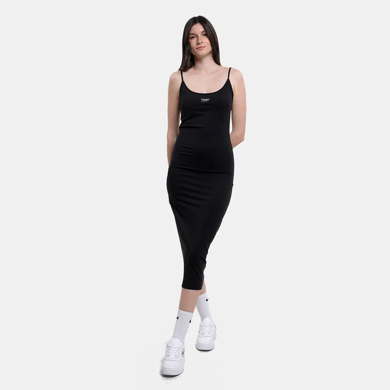 Tommy Jeans Silver Script Midi Γυναικείο Φόρεμα (9000271044_1469)