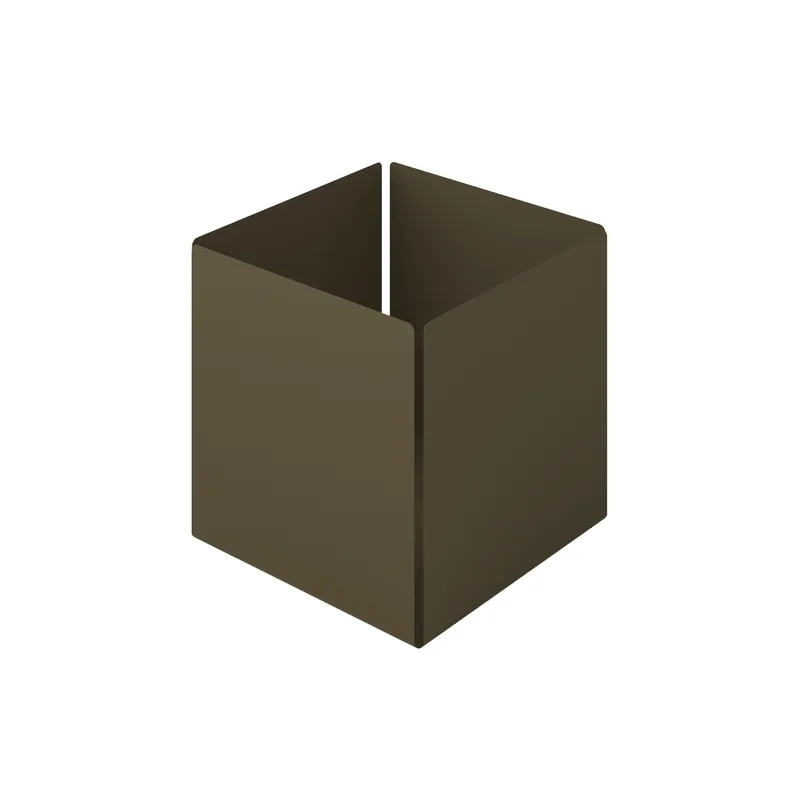 Θήκη Οργάνωσης Ανοξείδωτη Matt Light Bronze Pam & Co 13x13x13εκ. 118-963 (Υλικό: Ανοξείδωτο, Χρώμα: Μπρονζέ) - Pam & Co - 118-963