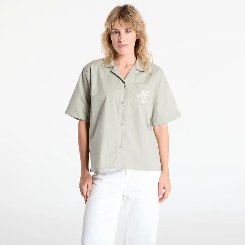 Πουκάμισο New Era Revere Shirt Green M