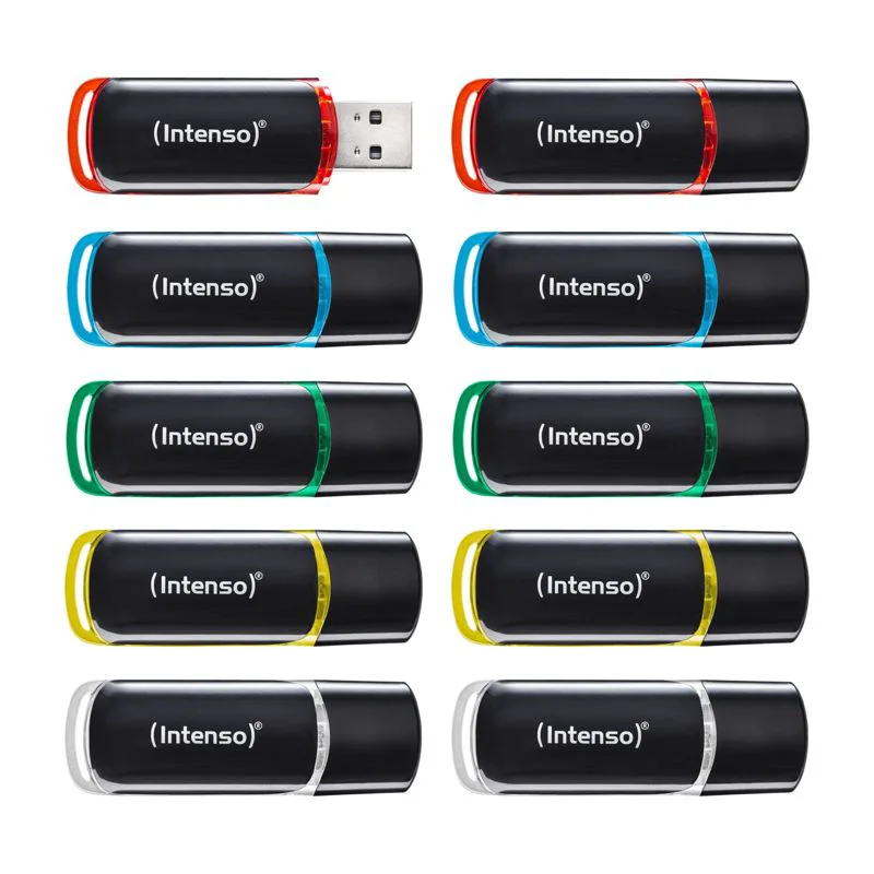 1x10 Intenso Business Line 8GB USB Stick 2.0, assorted colors, model 3511561