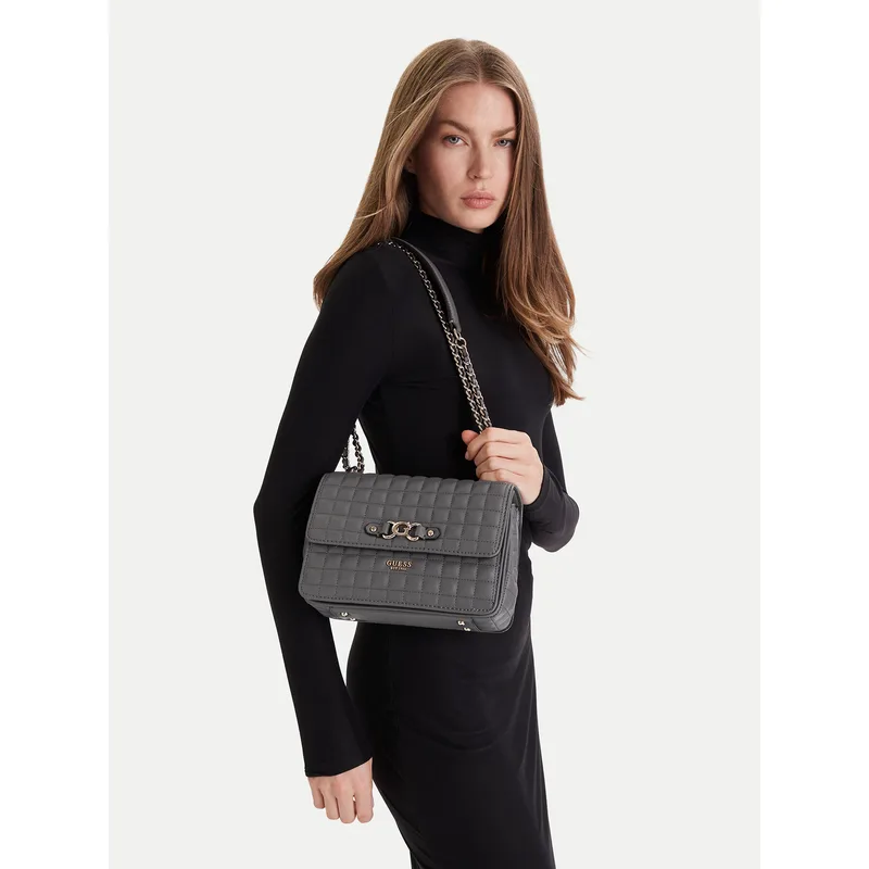 Τσάντα Guess Nadira HWQG84 24210 Γκρι