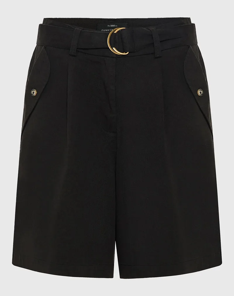 FUNKY BUDDHA Shorts FBL013-103-03-BLACK Black