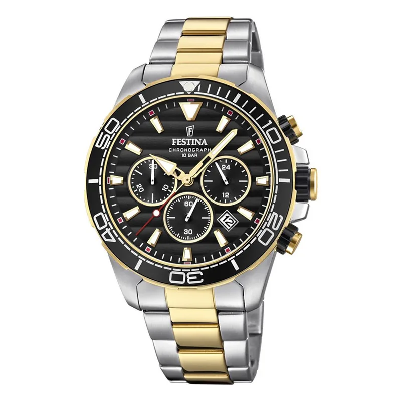 FESTINA Chronograph Two Tone Stainless Steel Bracelet F20363-3