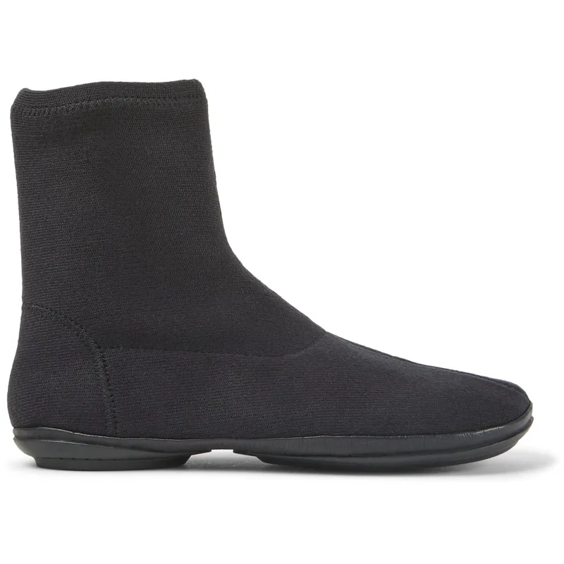 CAMPER Right - Μποτάκια Για Γυναικεία - Μαύρο, Μέγεθος 41, Cotton fabric/Smooth leather