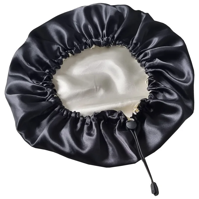 DeniCarte Satin Hair Cap, Black