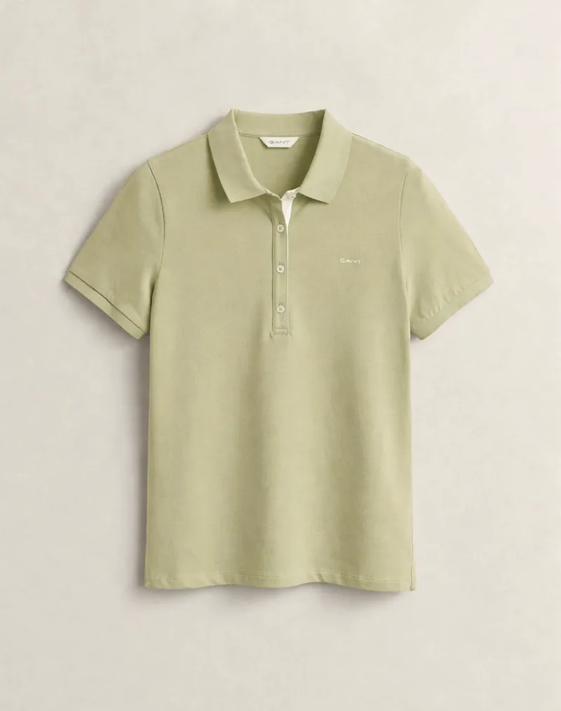 GANT ΜΠΛΟΥΖΑ ΚΜ SLIM CONTRAST COLOR SS PIQUE POLO 3GW4201474-3 Biege