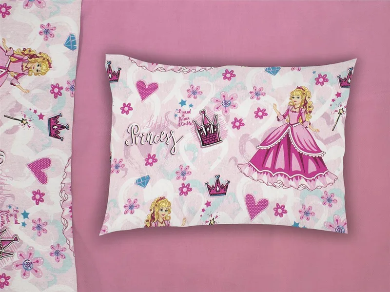 Μαξιλαροθήκη Φάκελος Bebe Polycotton Rotary 35x45εκ. Princess 390 Ροζ Dimcol (Χρώμα: Ροζ, Ύφασμα: 70% Βαμβάκι-30% Polyester) - DimCol - 31311646003