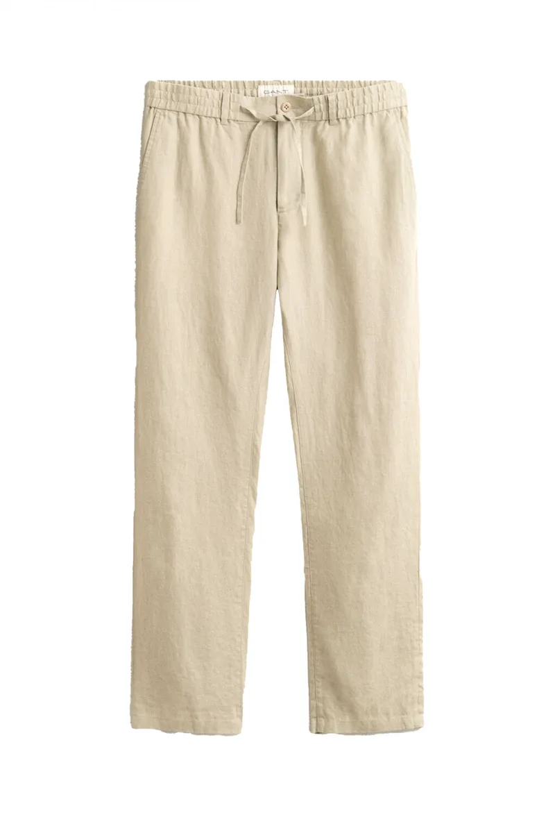GANT ΠΑΝΤΕΛΟΝΙ 200 COFFEE BEAN SLIM COTTON LINEN CHINOS ΜΠΕΖ