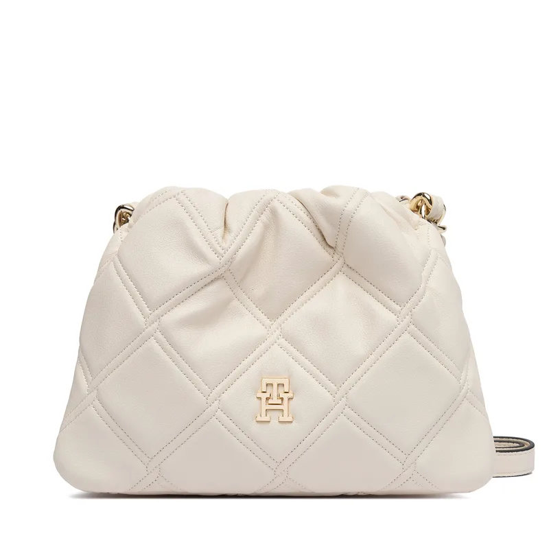 Τσάντα Tommy Hilfiger Th Feminine Mini Crossover AW0AW18718 Κρεμ