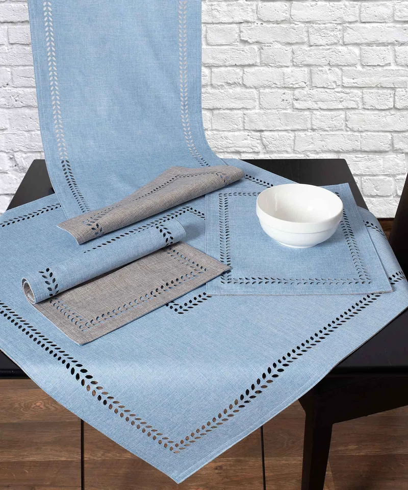 Runner Silk Fashion Bg18 Σιέλ/Γκρι