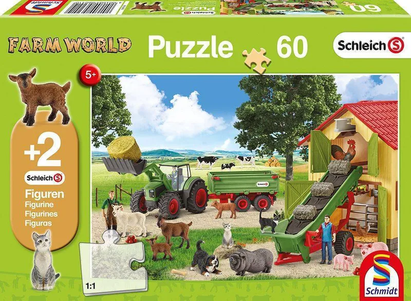 SCHLEICH ΣΥΓΚΟΜΙΔΗ ΣΤΗ ΦΑΡΜΑ ΜΕ 2 ΦΙΓΟΥΡΕΣ SCHMIDT 60 ΚΟΜΜΑΤΙΑ (56241)