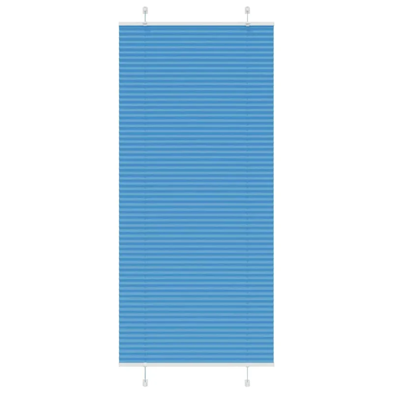 vidaXL Πλισέ Στόρι Μπλε 85x200 εκ. Πλάτος Υφάσματος 84,4 εκ. Πολυεστέρας