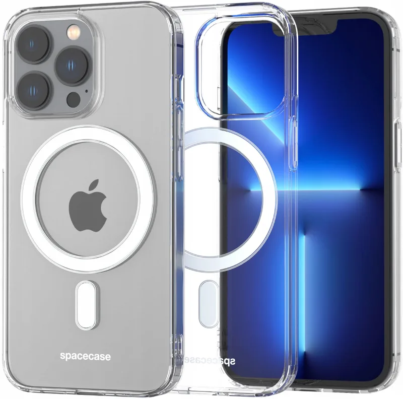 Spacecase Clear MagSafe - Σκληρή Διάφανη Θήκη MagSafe - Apple iPhone 12 / 12 Pro - Transparent (5903943225484)