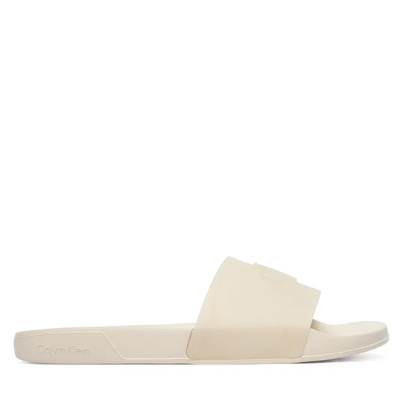 Παντόφλες Calvin Klein Ess Slide Tpu HW0HW02959 Κρεμ