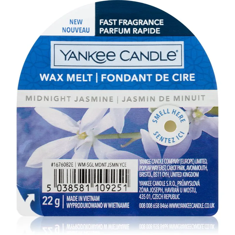 Yankee Candle Midnight Jasmine κερί για αρωματική λάμπα 22 γρ