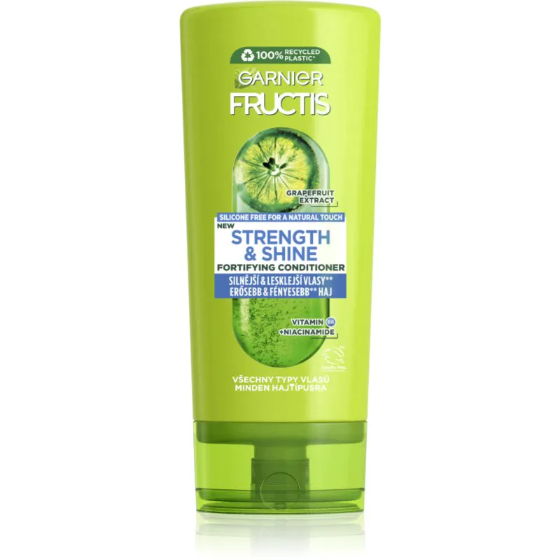 Garnier Fructis Strength & Shine δυναμωτικό βάλσαμο για την ενίσχυση και λάμψη μαλλιών 200 ml