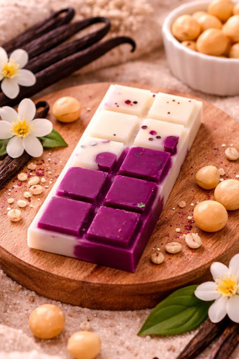 Wax Bar Φυτικο Σε Σχημα Σοκολατας Με Αρωμα Vanilla & Macademia 11x4x0cm Μονόχρωμο CANDLEMAKER